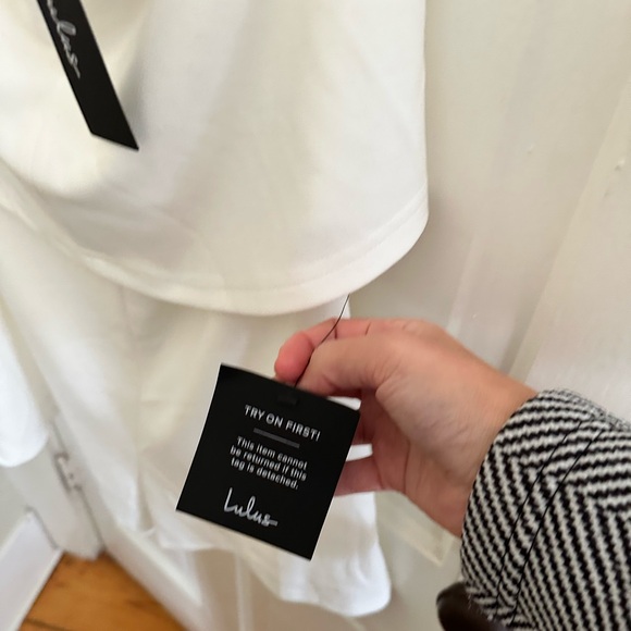 NWT Lulu's Ivory Strapless Romper - Picture 5 of 6